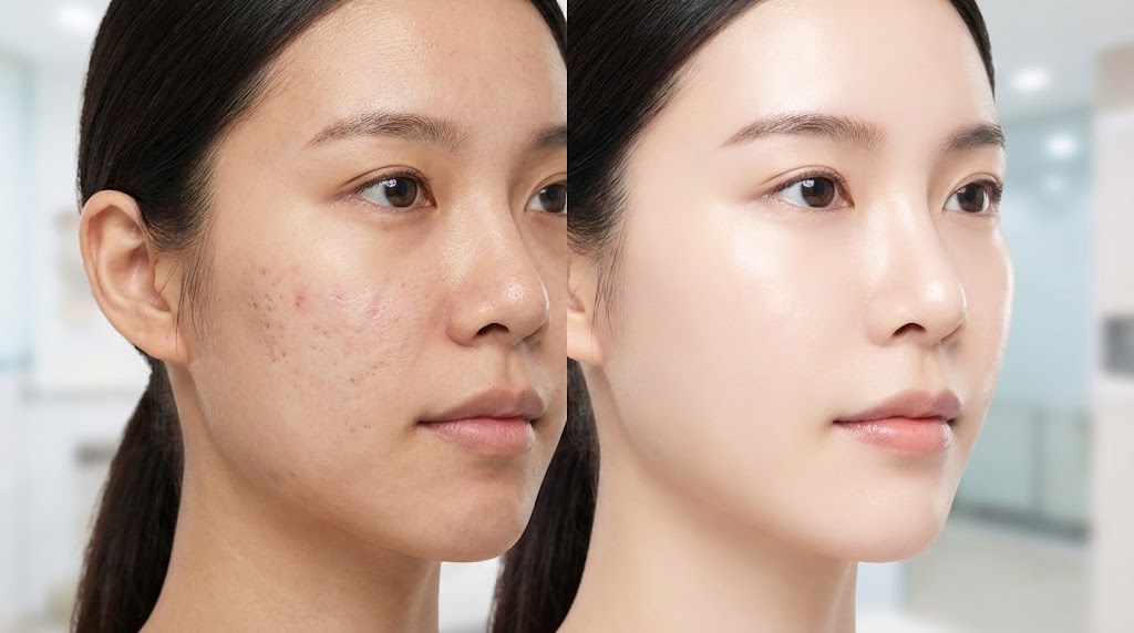 송도 여드름 흉터 치료